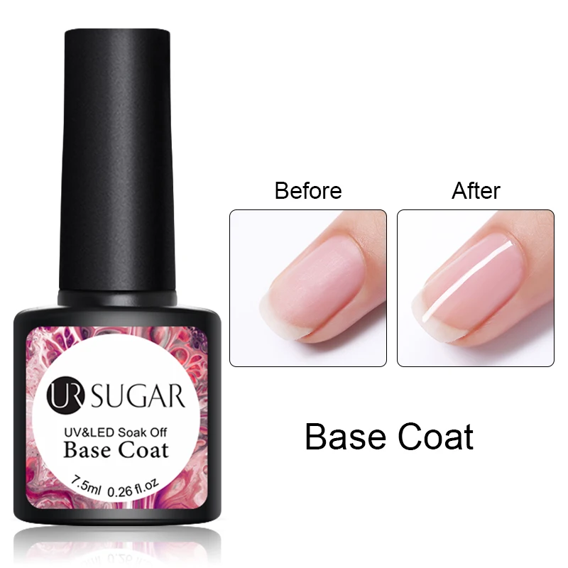 base coat Ur Sugar замачиваемый УФ-гель для ногтей 112 цветов Гель-лак для нейл-арта лак для рисования Гель праймер для ногтей гель лак 7,5 мл - Цвет: base coat