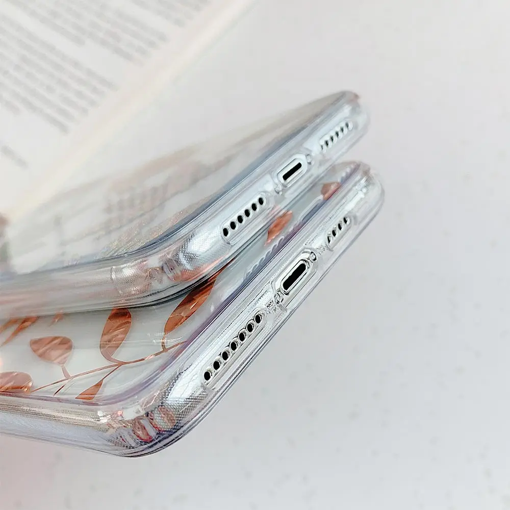 KISSCASE Leaves Silicone Phone Case For iPhone 11 Pro Max Case iphone XR XS Max X 3