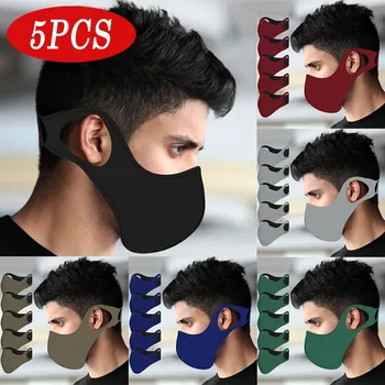 

5PCS Adults Ear No Pain Riding Running Hiking Outdoor Windproof Protective Creative Design Leisurely Sports Fashion Face Masks