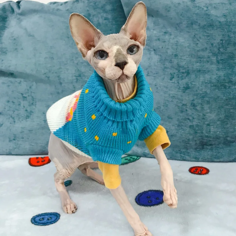 Boże narodzenie kot sweter zimowy ciepły kostium dla zwierząt dla kotów Kedi katten Sphynx odzież Mascotas ubrania dla psów zwierzęta ropa de gato 4 Boże narodzenie kot sweter zimowy ciepły kostium dla zwierząt dla kotów Kedi katten Sphynx odzież Mascotas ubrania dla psów zwierzęta ropa de gato 4