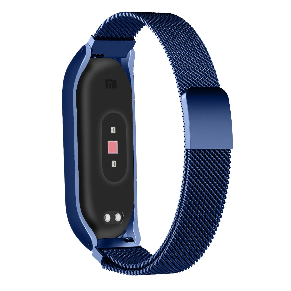 Сказочные Смарт-часы, браслет на запястье для Xiaomi mi, ремешок 3 pulseira, металлический нержавеющий ремешок для Xiaomi mi, браслет 4 correa mi band 3 4 - Цвет: Синий