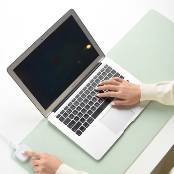 

Warm hand table pad Winter Warm Mousepad Computer Desk Table Gaming Mice Heater Warmer Heated Pu Leather Mats warmer pad