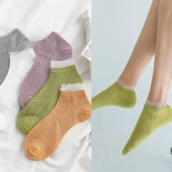 

Lace Mesh Fishnet Ladies Ankle Socks Spring Cute Sweet Kawaii Harajuku Ventilation Women Socks New Design Girls Hosiery Novelty