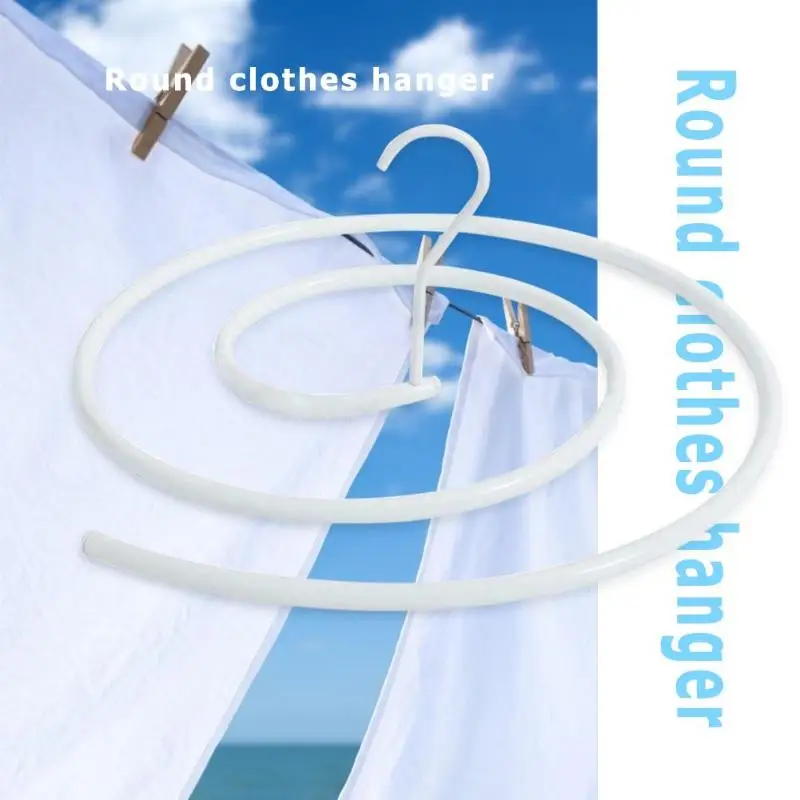 Sheets Quilt Blanket Spiral Hanger Round Rotating Drying Rack Strengthened Frame Save Space Durable for Indoor Balcony