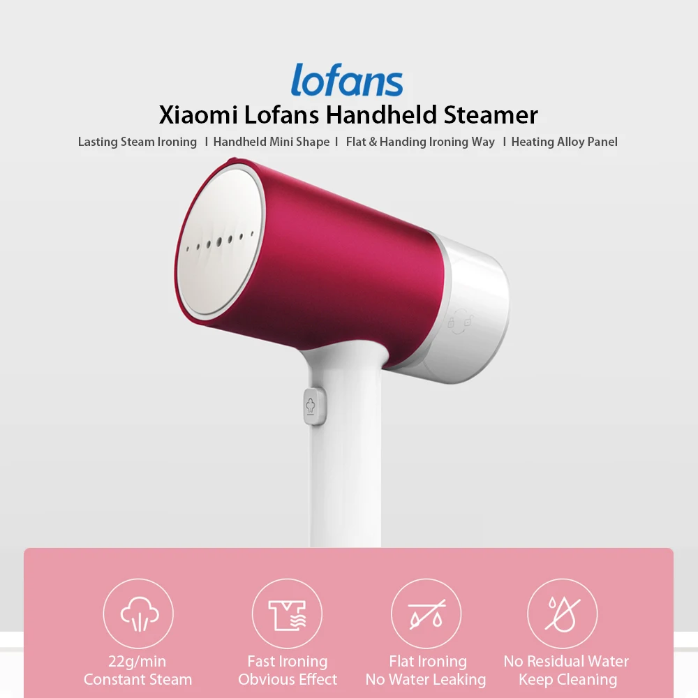XIAOMI MIJIA Lofans отпариватель одежды мини-утюг портативный путешествия бытовой электрический генератор очиститель Висячие мини-приборы