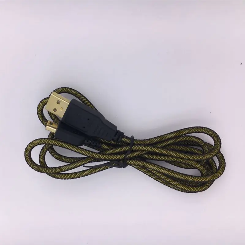 OOTDTY 1,5 м 24K металлический зарядный USB кабель для передачи данных линии передачи данных Шнур для 2DS/NEW 2dsll 3DS/3dsll комплект