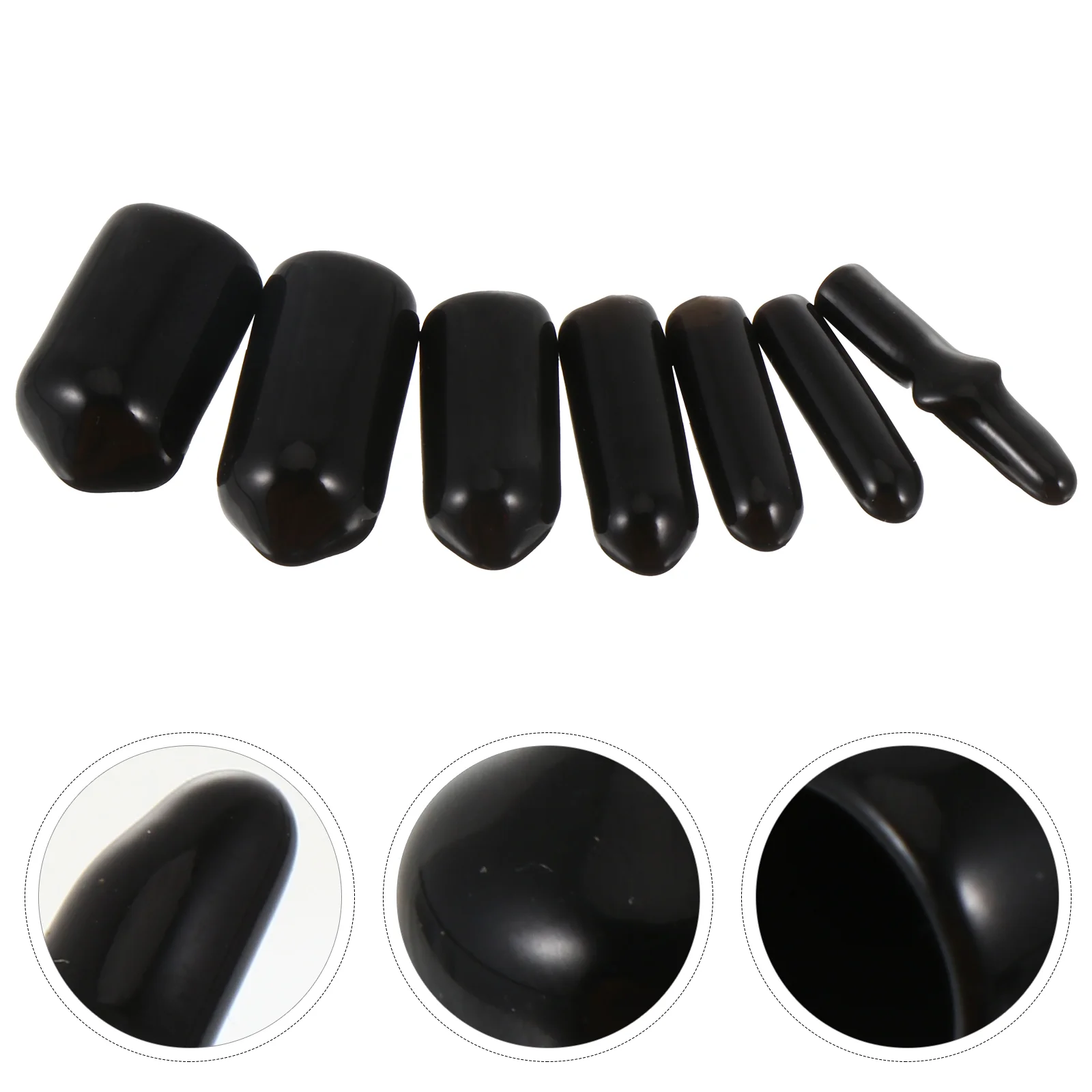 700pcs Flexible Push On End Caps Bolt Screw Thread Protector Caps