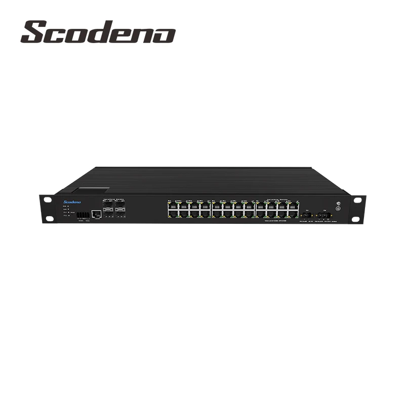 

24-Port Gigabit Ethernet L2 Managed Industrial Switch, 24x 10/100/1000BASE-T, 4x 10Gb SFP, -40°C to 85°C Operating Temperature