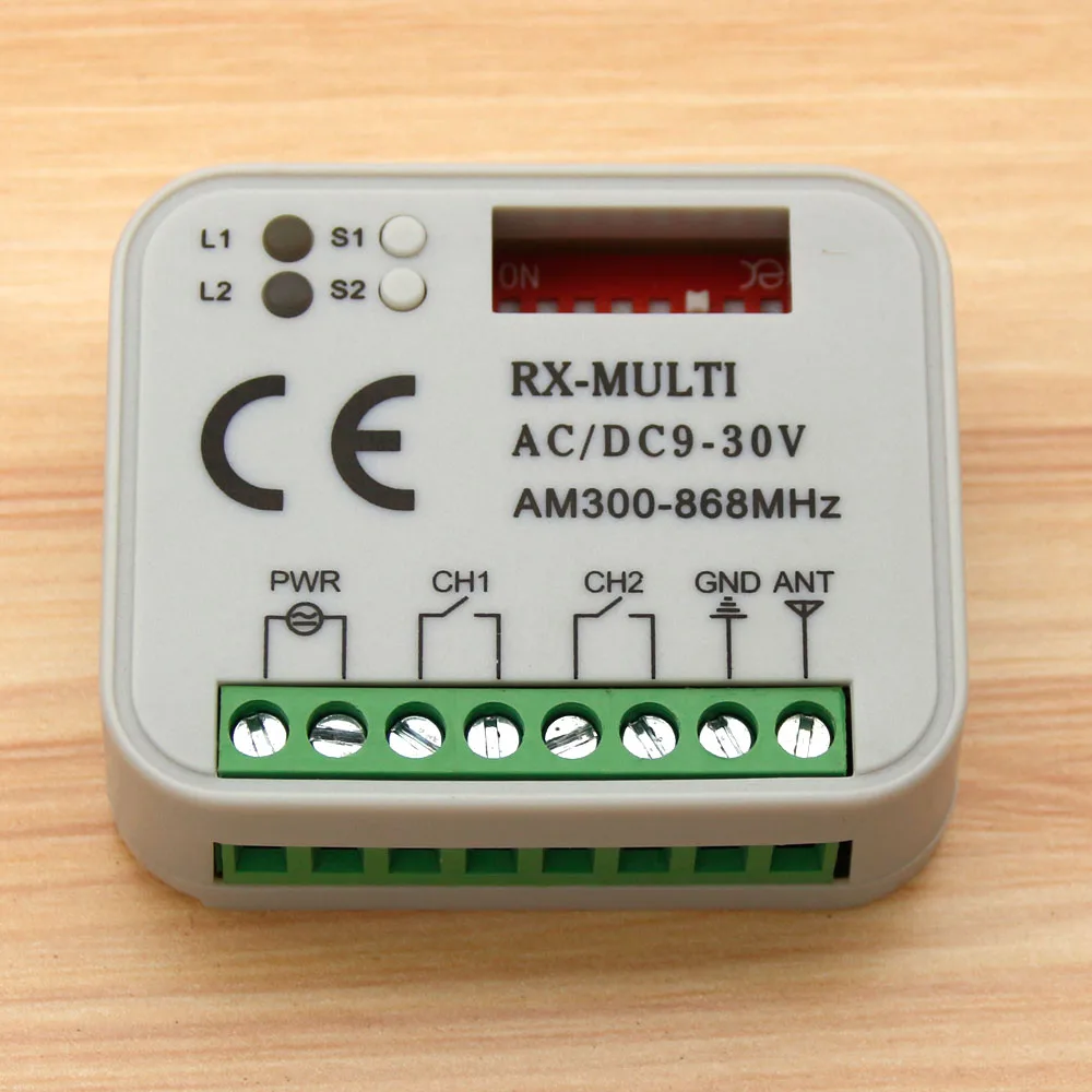 2019 Новый универсальный AC DC 12 24 В 2 канальный мультиприемник RX Multi 300 868 МГц|Пульты