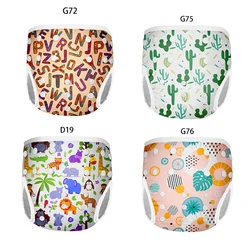 Baby Show – couche en tissu pour enfants 0 3 ans, 4 pièces, ajustable, lavable et réutilisable, écologique, imprimé 2022 