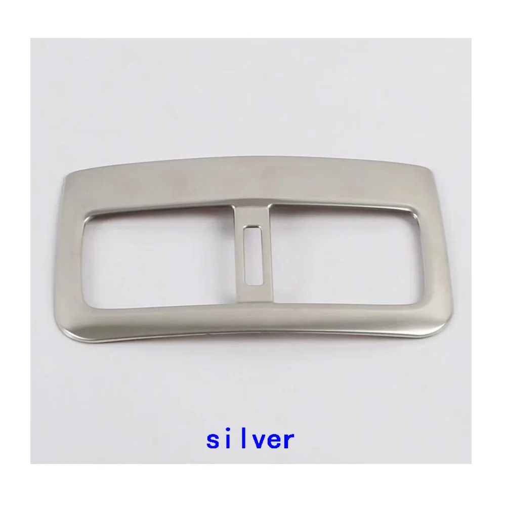 silver Для Mazda 3, Мазда 3, Axela M3,, отделка для автомобиля, нержавеющая сталь, задняя сторона, вверх дном, кондиционер, выпускное отверстие, вытяжки, 1 шт - Название цвета: silver