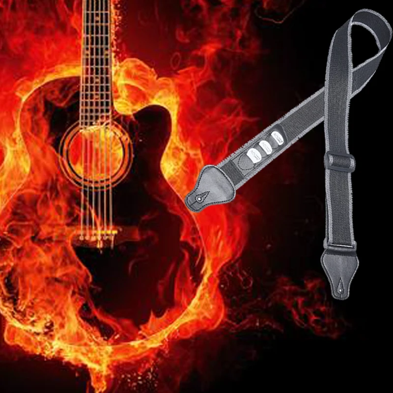Регулируемый гитарный плечевой ремень держатель гитары ремень для электрогитары слинг с гитарным слотом для акустической гитары аксессуары