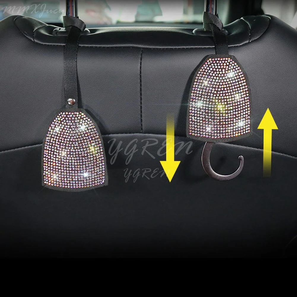 Гибкая вспышка Bling Авто сиденья спинки подголовник крюк Держатель для сумки пальто кошелек Органайзер