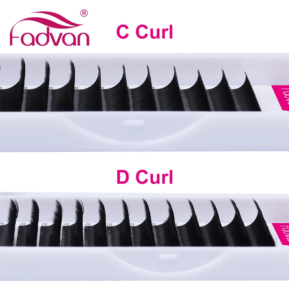 Fadvan Easy Fan Lashes Extension DIY 2d/3d/4d/10d Faux Mink Blooming Eye Lash Extensions 0.05/0.07/0.10 Makeup Lashes