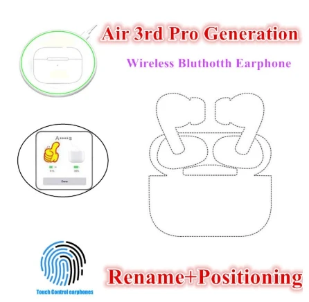 Ap pro tws i200000 intra bluetooth оригинальные наушники i9000 наушники и наушники высокого качества для спорта airpod apple air i500