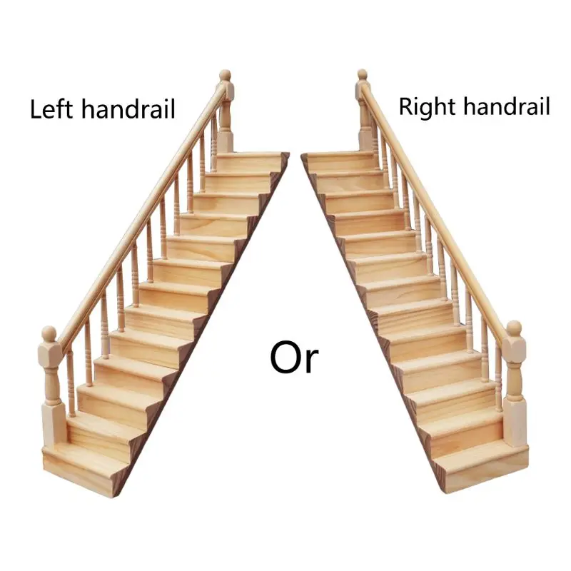 1:12 Кукольный дом аксессуары кукольный домик мини декорация сцена простой поручень лестница модель Y4QA