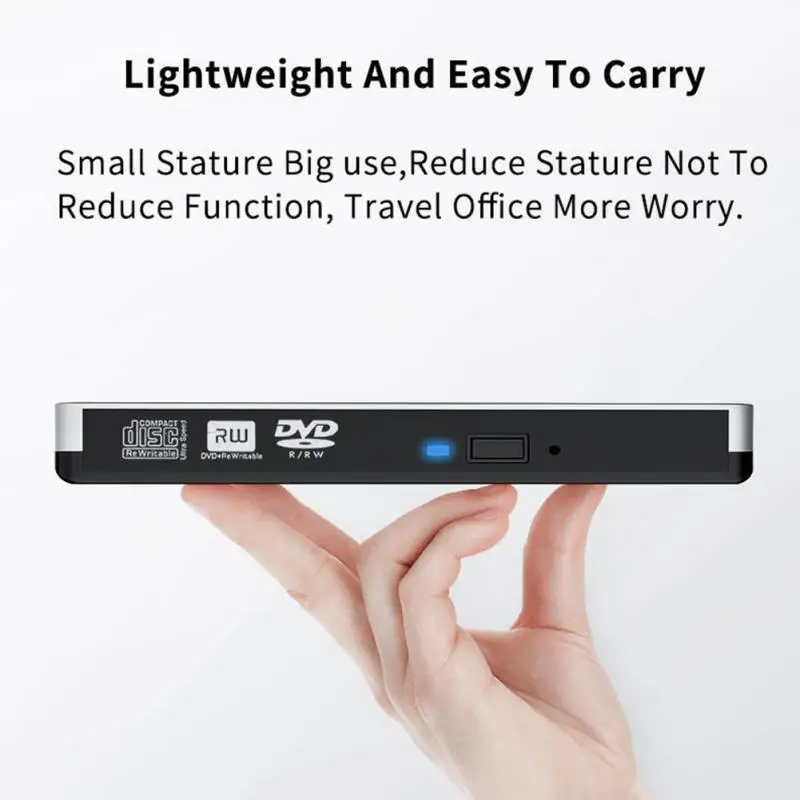 Портативный внешний USB 3,0 DVD/DVD PlayerOptical Reader привод горелки рекордер для ноутбук с системой Windows PC