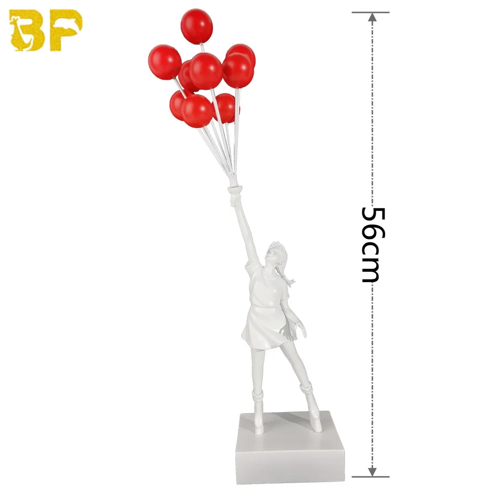 Flying Balloons Girl （red） Flying Balloons Girl （Red Balloons Ver.）（BANKSY RED