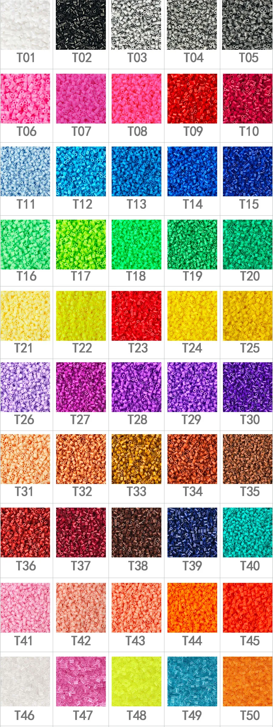 4400pcs 2.6mm Hama Beads Storage box packaging Kids Fun Craft DIY  Handmaking perler Fuse Beads Creative Educational Toys