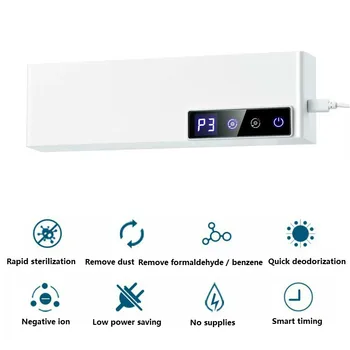 

Ozone Ionizer Air Purifier Remove Formaldehyde Smoke Dust Purification Room Deodorize Negative Ion Generator Air Cleaner