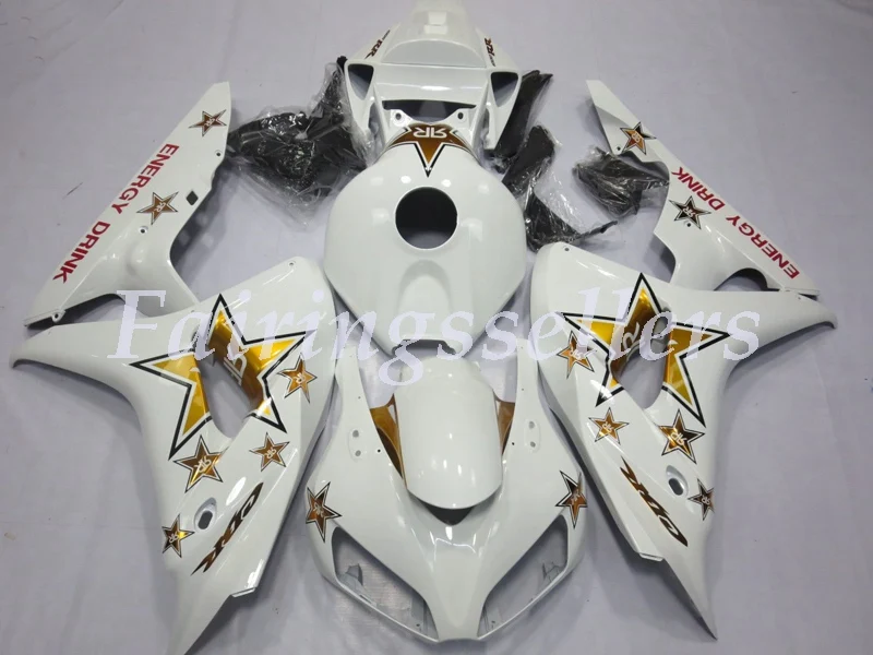 Литьевая Форма ABS Полный комплект обтекателя Подходит для Honda CBR1000RR 06 07 2006 2007 1000RR Обтекатели зеленый и белый