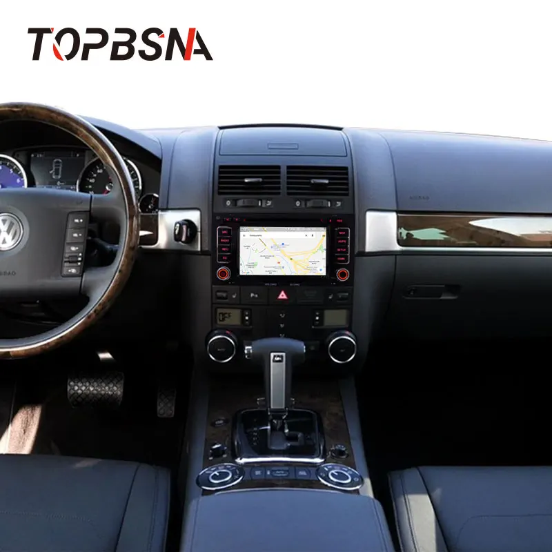 Автомобильный DVD плеер TOPBSNA Android 10 для VW Touareg Multivan T5 2002 2011 Wi Fi автомобильный