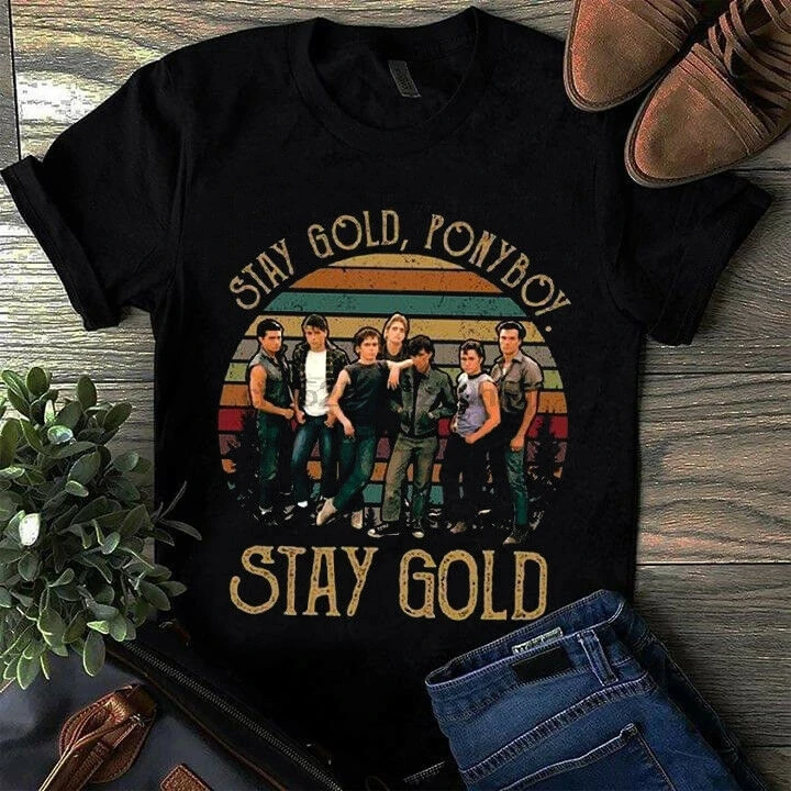 The outsiders t shirts stay gold Clearance