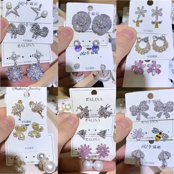 

30 Pairs/lot simple cute women jewelry earrings wholesale 201104-104