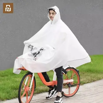 

Youpin Qualitell EVA Raincoat Outdoor Riding Travel Poncho Transparent Environmental Waterproof Rain Coat