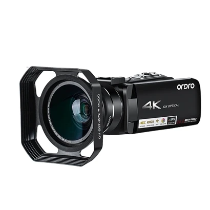 Ordro AC7 4K UHD цифровые видеокамеры FHD 24MP 120X цифровой зум 10X оптический WiFi ips сенсорный DHL DV мини-видеокамеры - Цвет: standard2