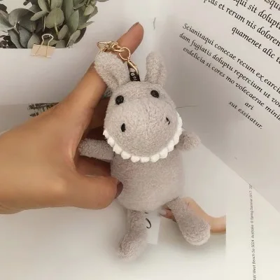 Светло-желтый Уродливые милые куклы мини Улыбка большой зуб куклы ins свинья кукла Единорог сумка кулон Рюкзак Плюшевые игрушки для детей Детские игрушки - Цвет: Светло-желтый