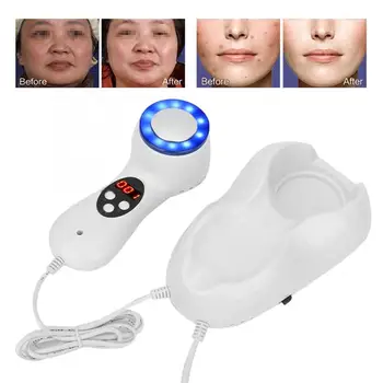 

Micro Needle Roller Hot Cold Hammer Blue Light Skin Tighten Shrink Pores Machine US Plug 110-220V Skin Vacuum n