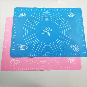 

30 * 40cm Silicone Dough Kneading Mat Dough Rolling Pad with Measuring Silicone Baking Mat Baking Tool Flour Non-stick Pad