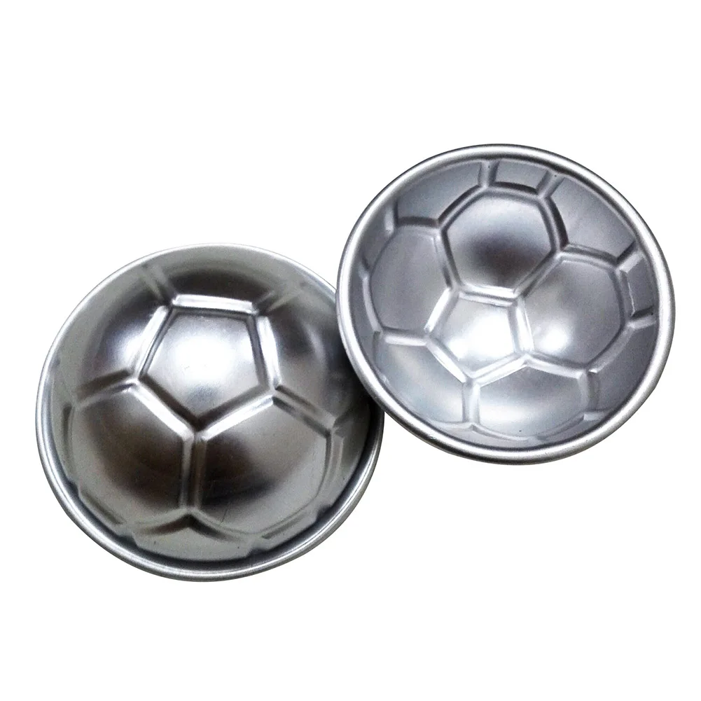 3D Soccer Ball Aluminum Baking Pan 3.14in Football Shape Metal Cake Pan Mold  Half Ball Cake Mold Aluminum Hemisphere Cake Pan - AliExpress