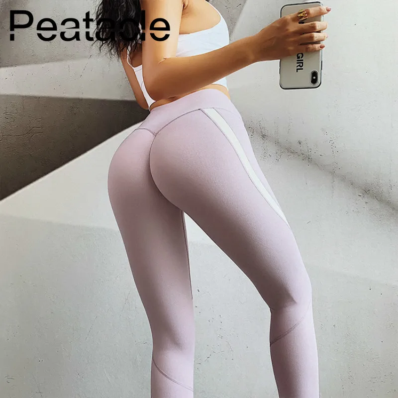 Peatacle леггинсы для фитнеса, женские спортивные штаны для йоги, бесшовные леггинсы с высокой талией, утягивающие живот, новинка