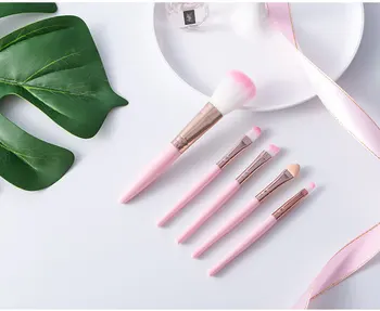 

5Pcs Make Up Brushes Eyebrow Brush Portable Face Makeup Brushes Foundation Brush Beauty Tools Makeup Tools Eyeshadow Brushes