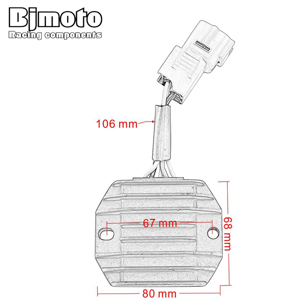 BJMOTO мотоцикл 4KB-81960-10 Регулятор выпрямителя YFM350X воин 350 YFM350FX Росомаха 350 4WD 2002-2005 для мотокросса