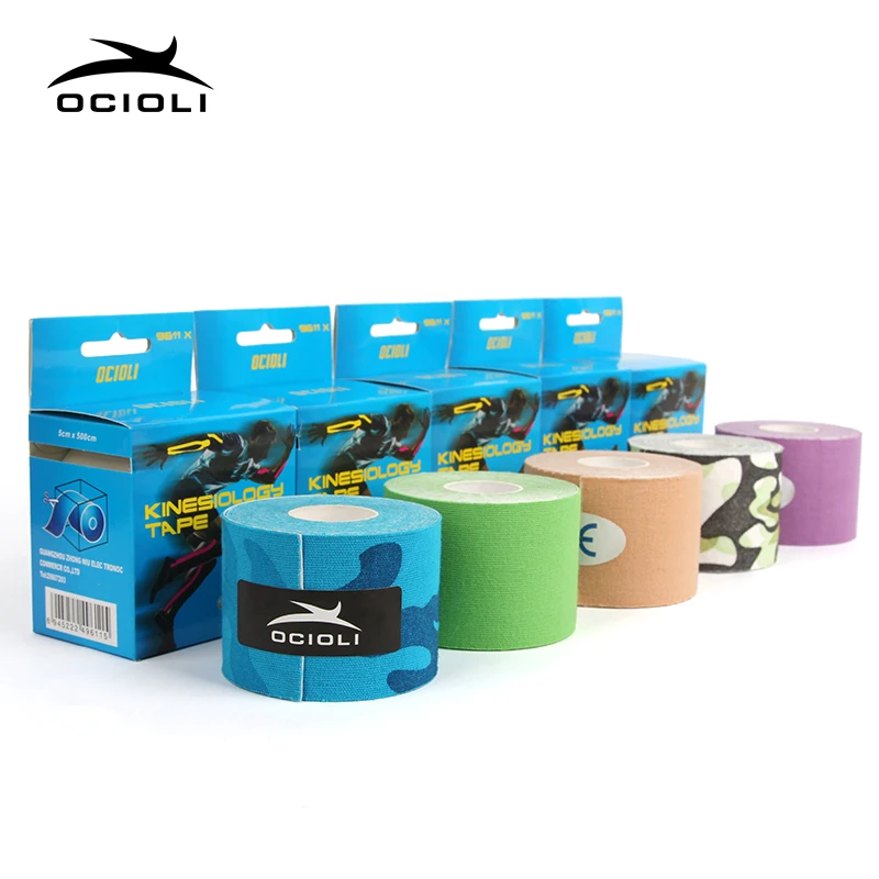 1 рулон кинезио лента рулон CottonElastic клей мышечная повязка деформация травма поддержка Наколенники Футбол Волейбол наколенник