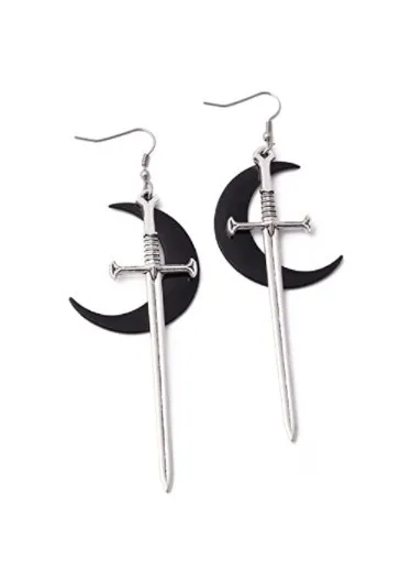 Женские серьги-гвоздики в виде полумесяца | Украшения и аксессуары
