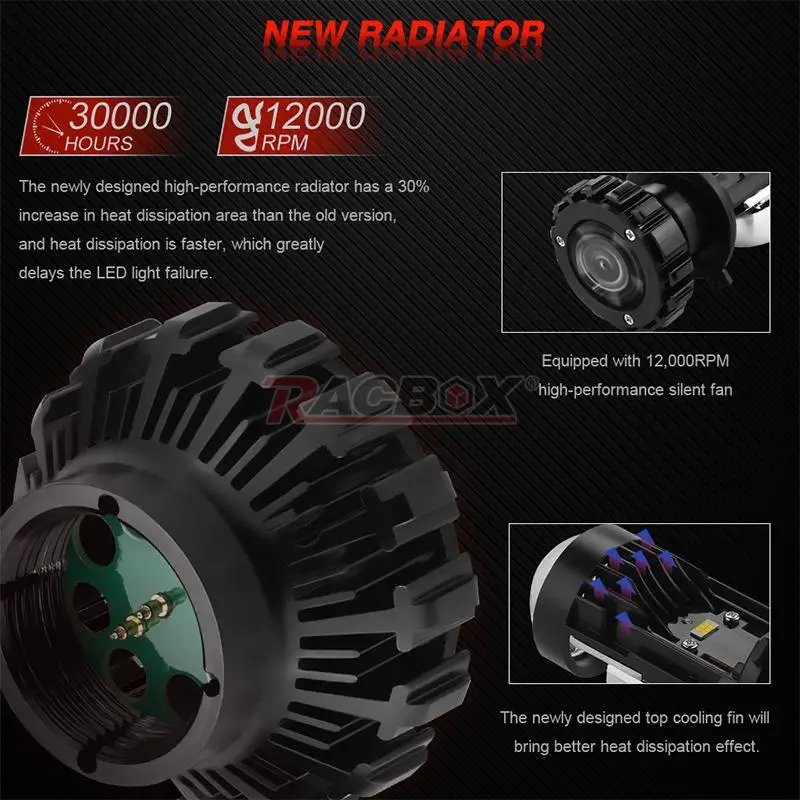H4 LED With Lens T2 Mini Bi-led Projector Lenses 6000K Headlight Bulbs Canbus Fog Lights Lamp Car Motorcycle Retrofit 12V 24V led car lights led lights led bulbs led headlights led car headlights