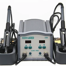 Быстрый 203D Электрический паяльник двойной станции цифровой дисплей высокая частота сварочная станция