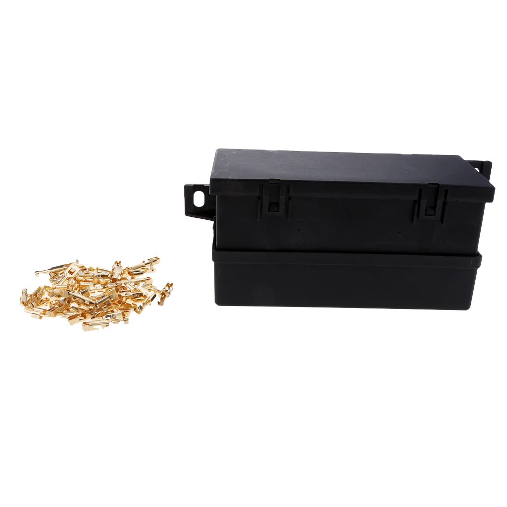1 Piece Black Plastic Boat 11 Way Blade Block Fuse Relay Box Holder Waterproof