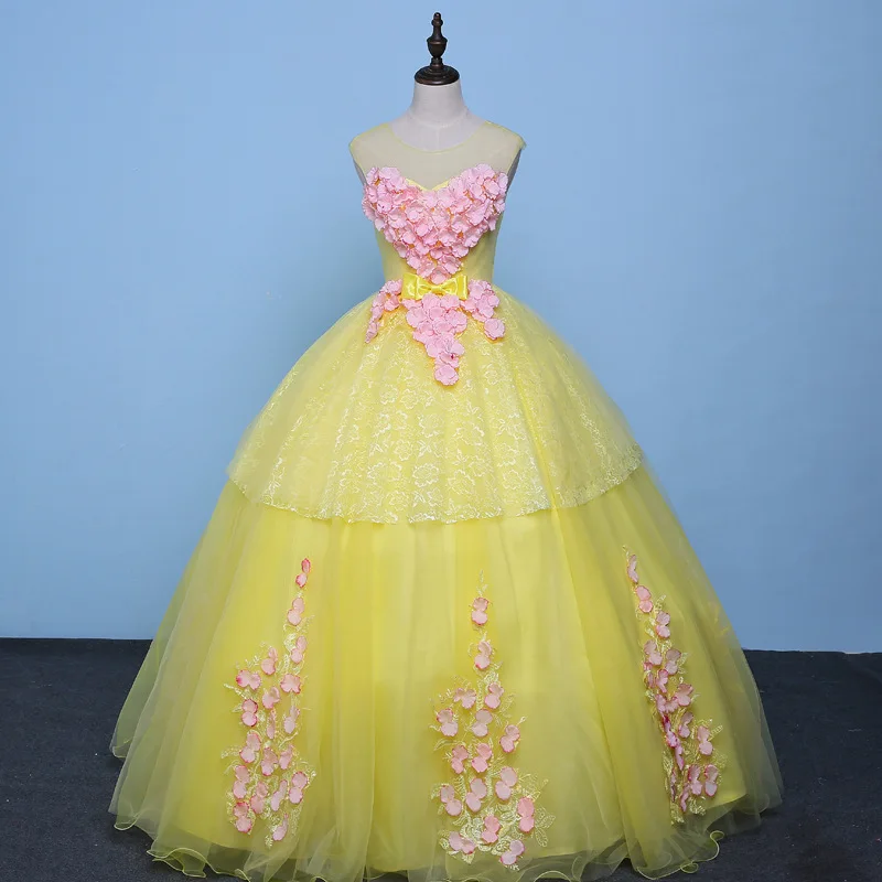 Vestidos de 15 anos Lace Appliques Tulle Ball Gowns Formal Party Dress Girl Quinceanera Dress Sukienka Quinceanera