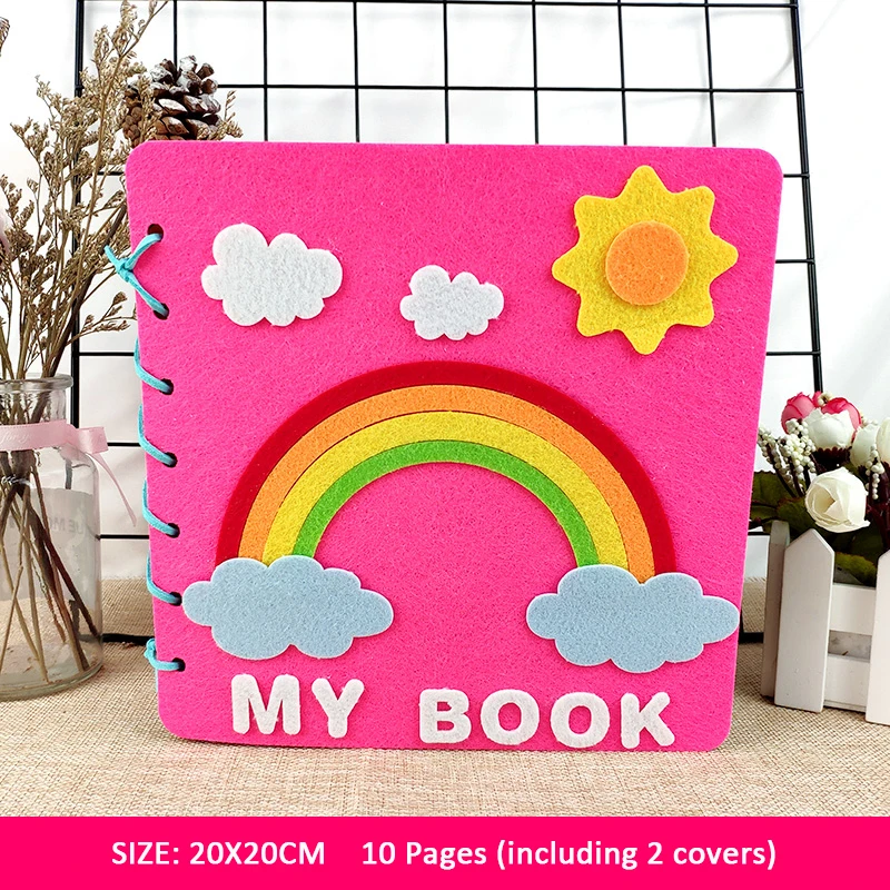 My Book Войлочные тихие книги 6 стилей мама Сделай Сам моя первая книга ребенка раннее когнитивное развитие ребенка игрушки Войлок DIY пакет ручной работы специальный подарок - Цвет: My Book