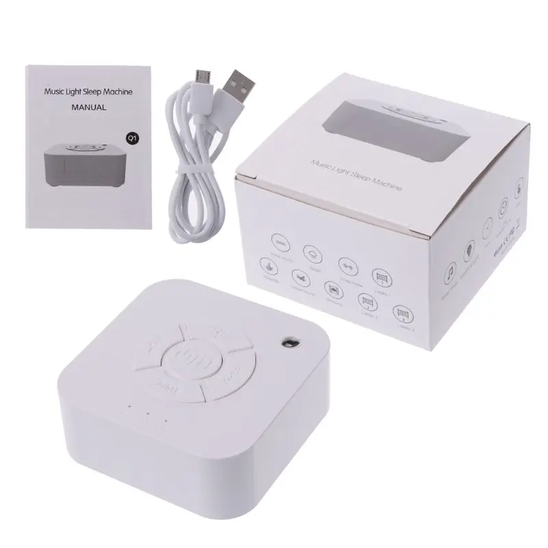 Белый шум машина USB перезаряжаемая таймированная выключение сна звуковая машина для сна и релаксации для ребенка взрослого офиса путешествия