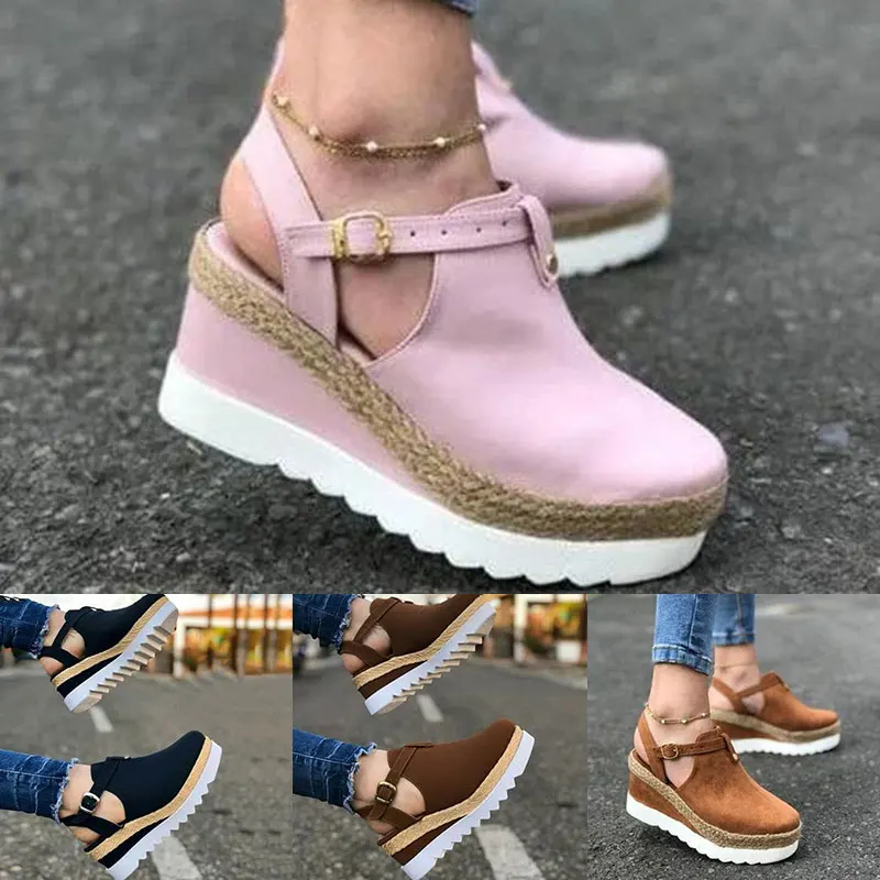 

2020 Women Platform Sandals Wedges Shoes For Women High Heels Sandals Summer Shoes Flip Flop Chaussures Femme Platform Sandals