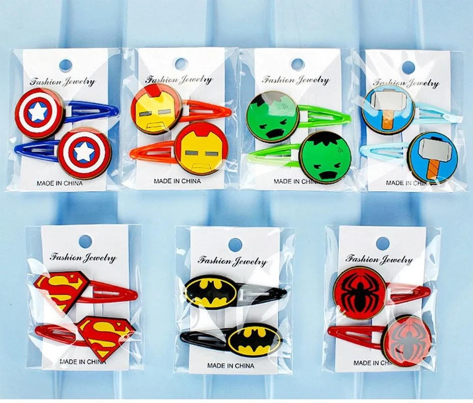 1 пара Супергерои Марвел Человек-паук Железный человек Халк Тор творческие аниме