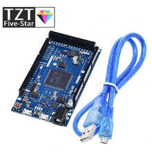 Oficial r3 compatível placa sam3x8e 32-bit braço Cortex-M3/mega2560 r3 duemilanove 2013 para arduino due placa com cabo