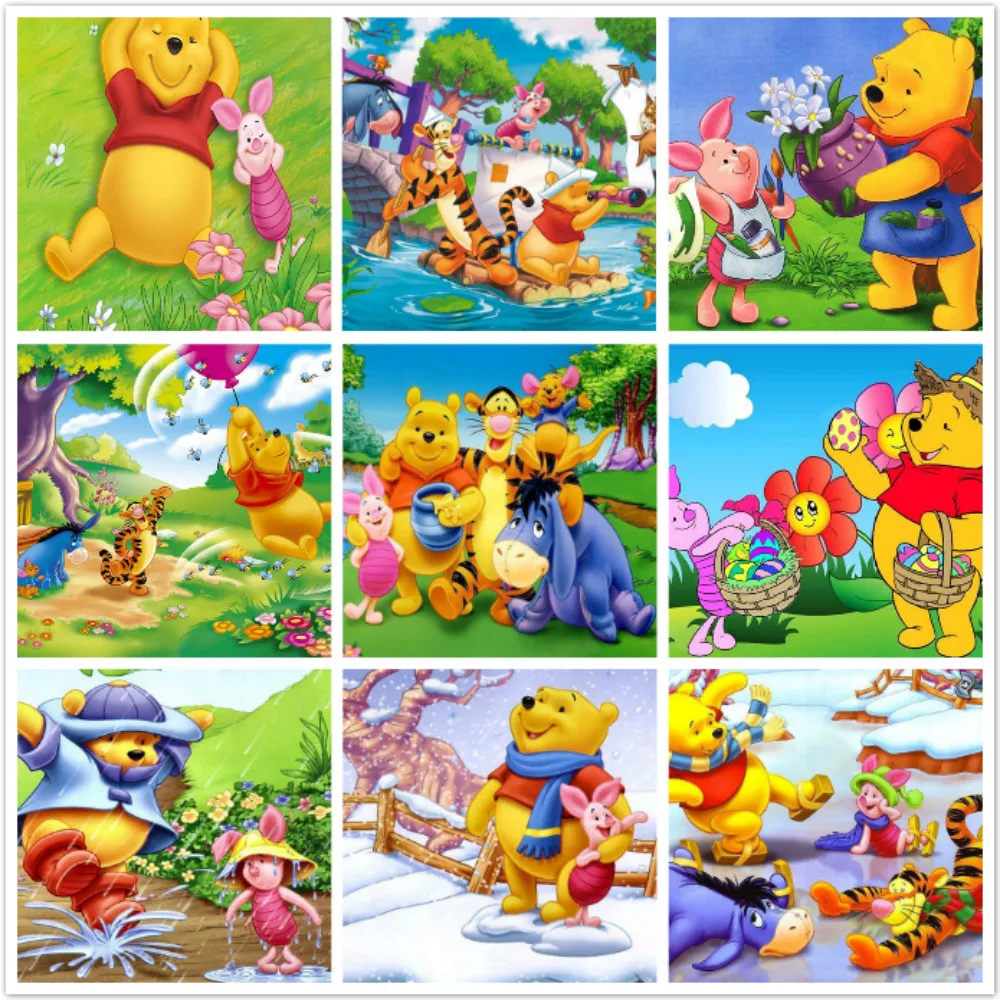 Mixed Media & Collage Mosaic Winnie the Pooh and Friends Finished ...