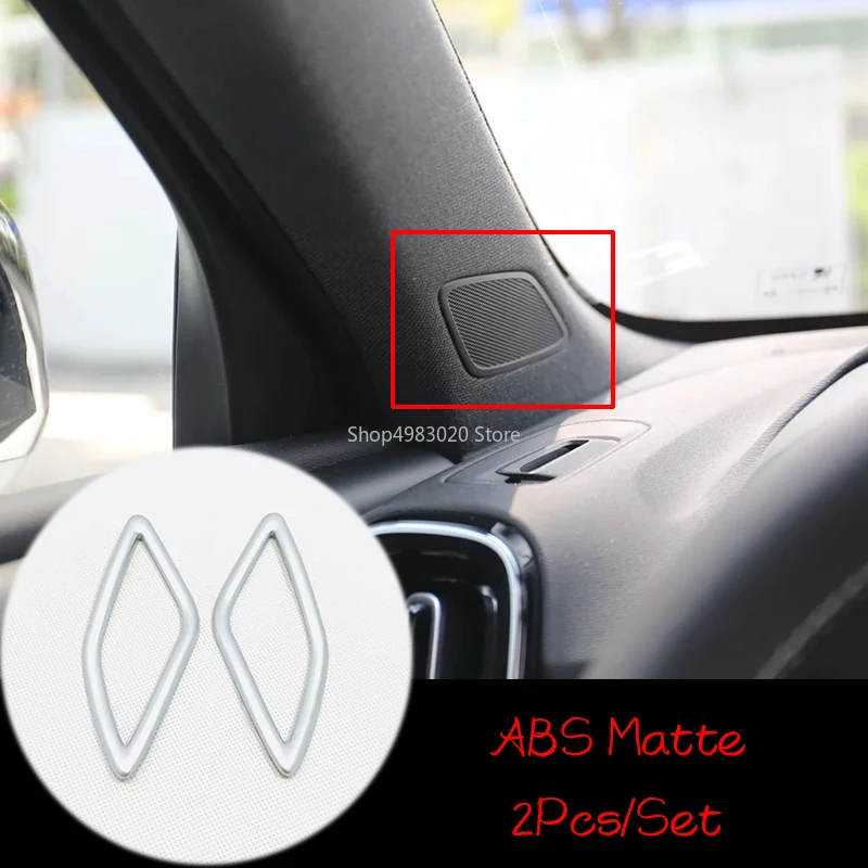 

Для Volvo XC40 T5 2017 2018 2019 ABS матовая/углеволоконная Передняя колонна, декоративная накладка, отделка, Стайлинг, аксессуары, 2 шт.